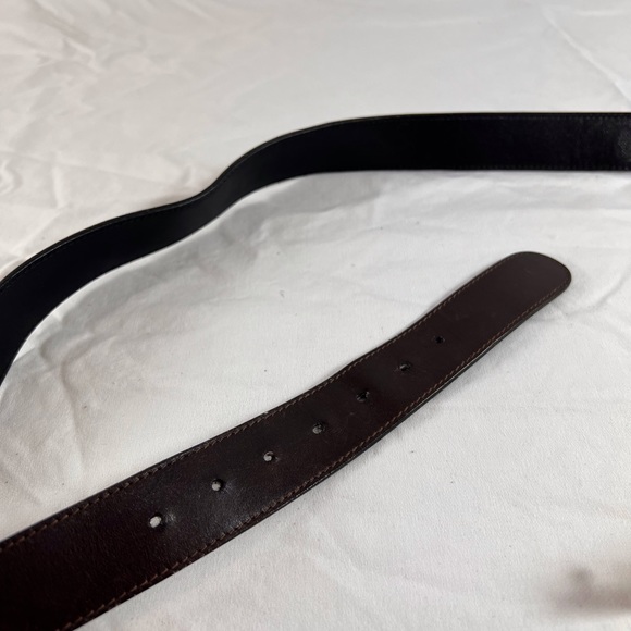 Vintage GUCCI Reversible Black Brown Leather Horsebit Men's Made in Italy 36-40 - Picture 8 of 14